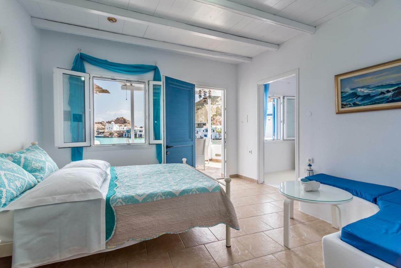 Blue Mare Apartments On The Beach Firopotamos Ngoại thất bức ảnh